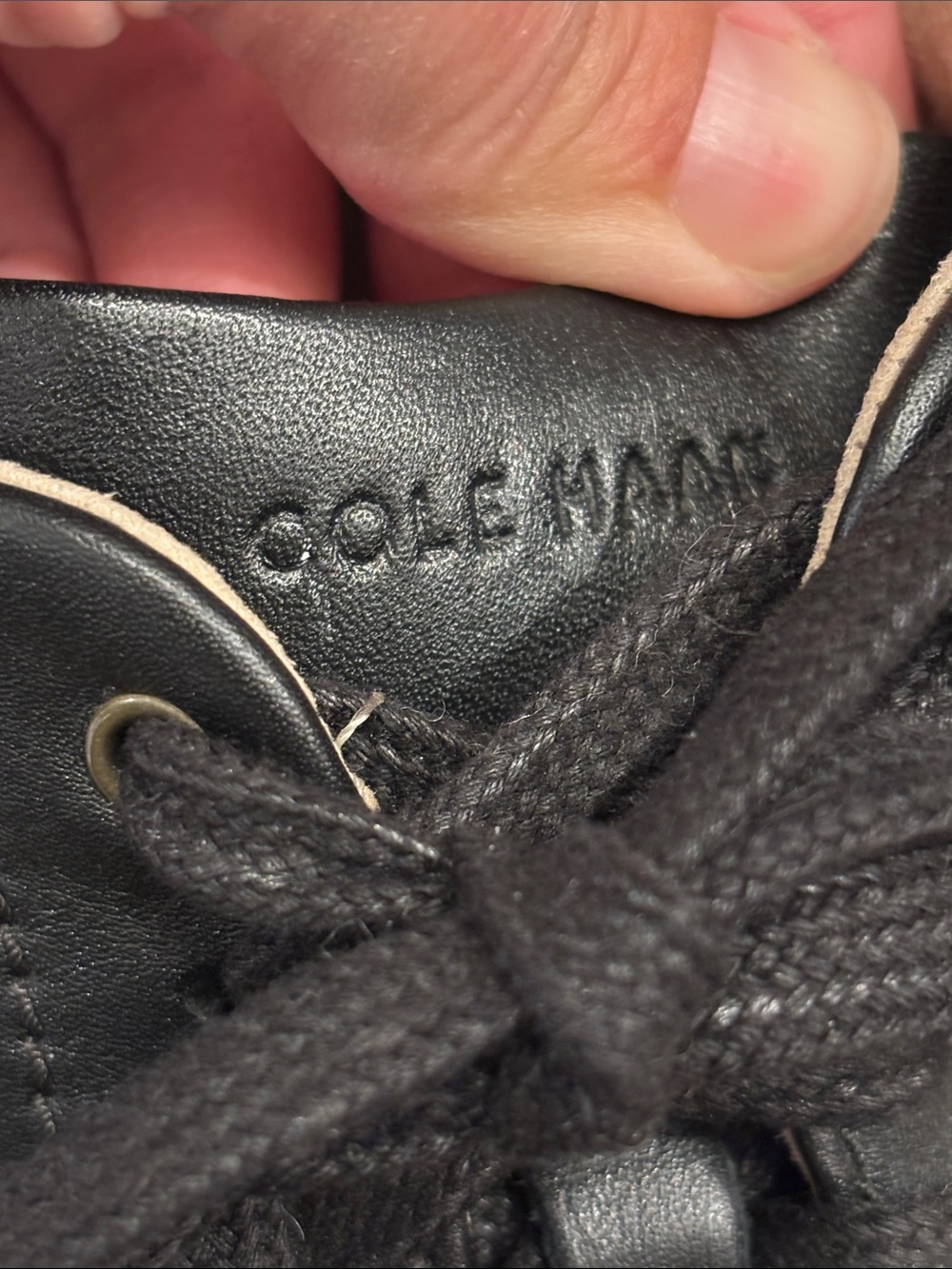 Cole Haan GrandPro Black Leather Lace Up Sneakers Women’s 8.5 - Picture 10 of 12